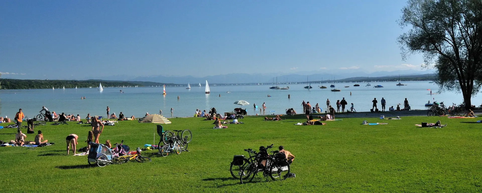Ammersee - © Tourismusverband Ammersee-Lech Badeplatz Eching am Ammersee