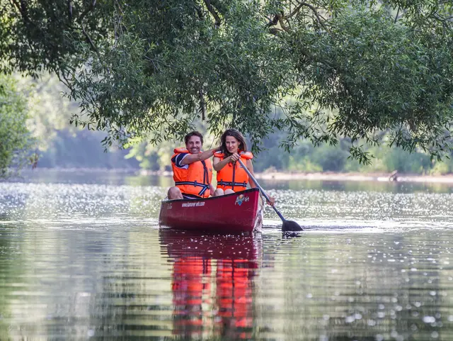 Bootswandern auf dem Regen im Oberpfälzer Wald