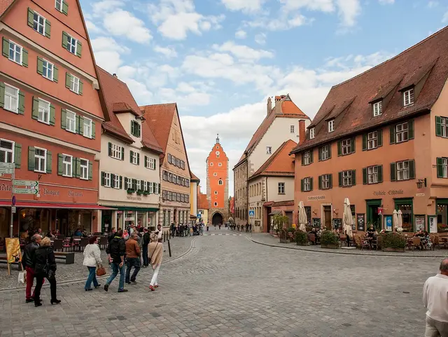 Blick auf das Wörnitztor in Dinkelsbühl