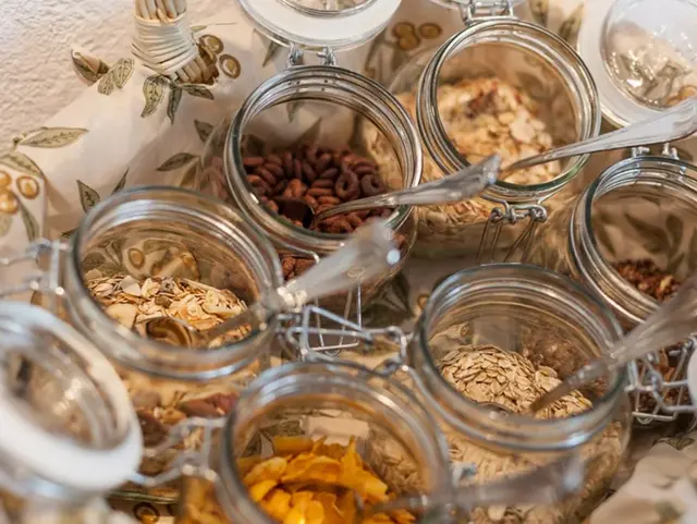 Müsli zum Frühstück auf dem Bauernhof