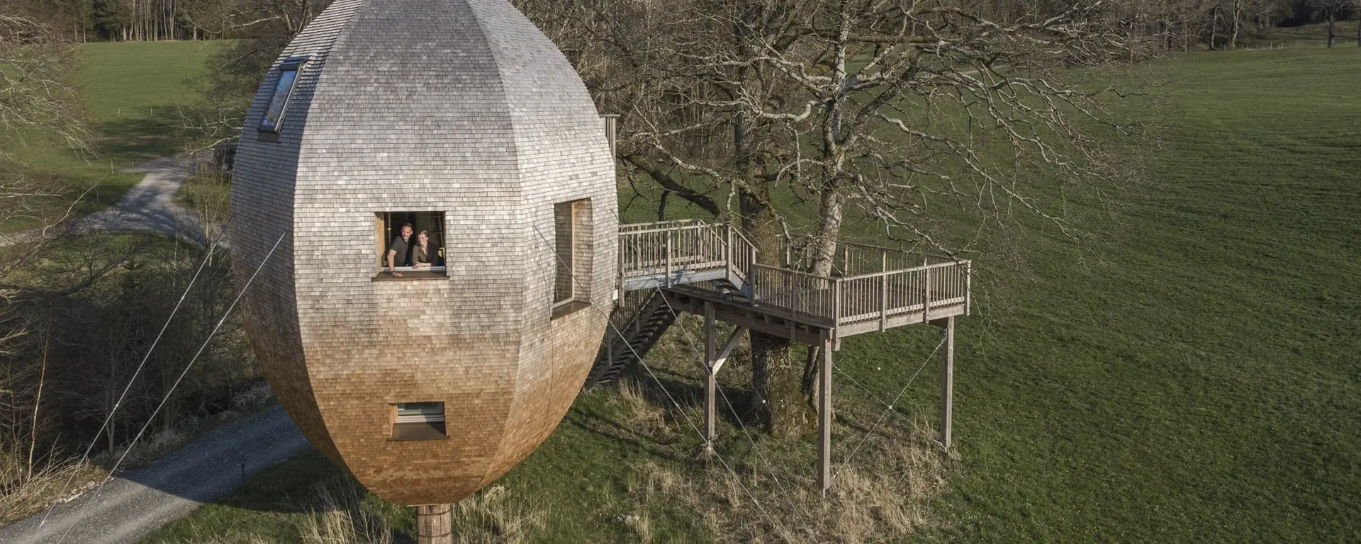 Landei im Baumhaushotel Allgäu in Betzigau