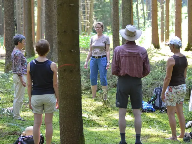 Im Wald beim Outdoor Wellness der Ferienwohnungen Scholz in Bad Wörishofen