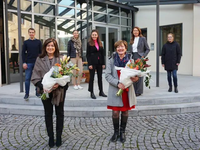 Team und Vorstandschaft von Blauer Gockel - Bauernhof- und Landurlaub e.V. im November 2020