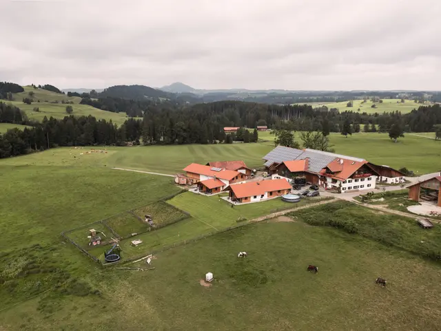 Luftaufnahme vom Biohof