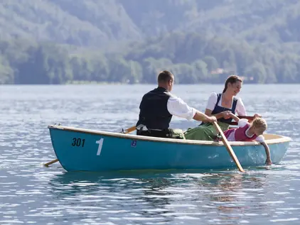 Ein Tour mit dem Ruderboot auf dem Kochelsee