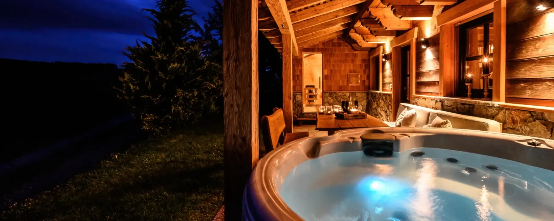 Wellness im Hottub - © Familienbauernhof Wenzl Wellness im Hottub