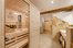 Private Sauna im Badezimmer der Ferienwohnung Staller Ferienhof in Seeon am Chiemsee