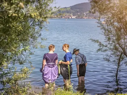 Nach der Wanderung im Schliersee erfrischen