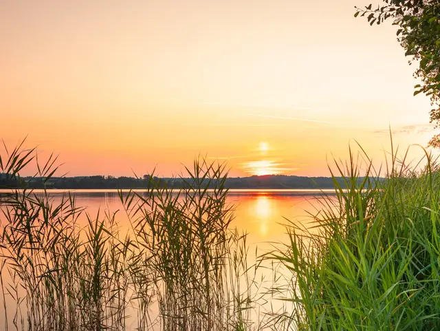 Sonnenuntergang am Waginger See