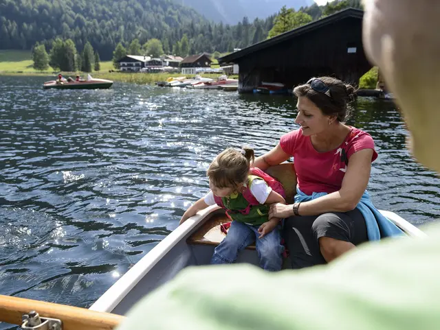 Entspannt rudern auf dem Lautersee