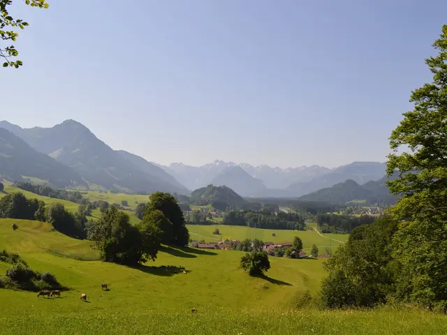 Landschaft in Fischen im Allgäu beim Zuhaus am Malerwinkel