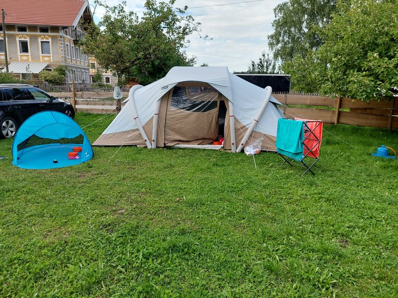 Camping auf Bauernhof in Bayern