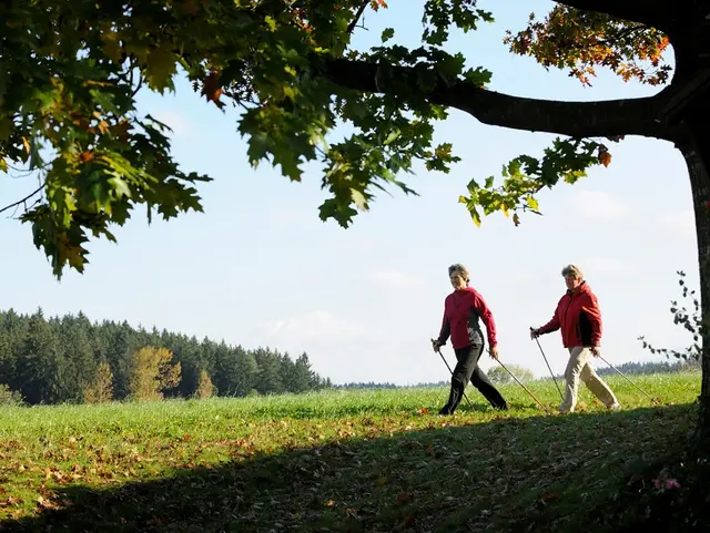 Nordic Walking Routen direkt vom Bauernhof durch die Region Chiemsee