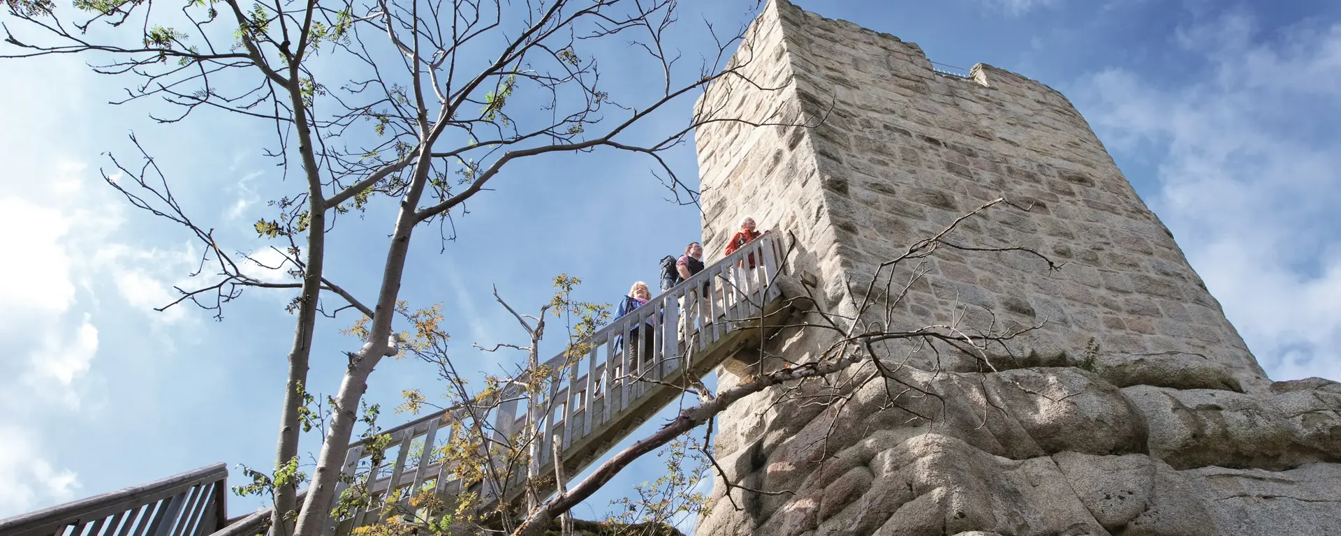 Burgruine Weißenstein - © FrankenTourismus Besuch der Burgruine Weißenstein im Fichtelgebirge