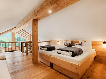 Moderne Einrichtung in den Ferienwohnungen im Chalet Stil.