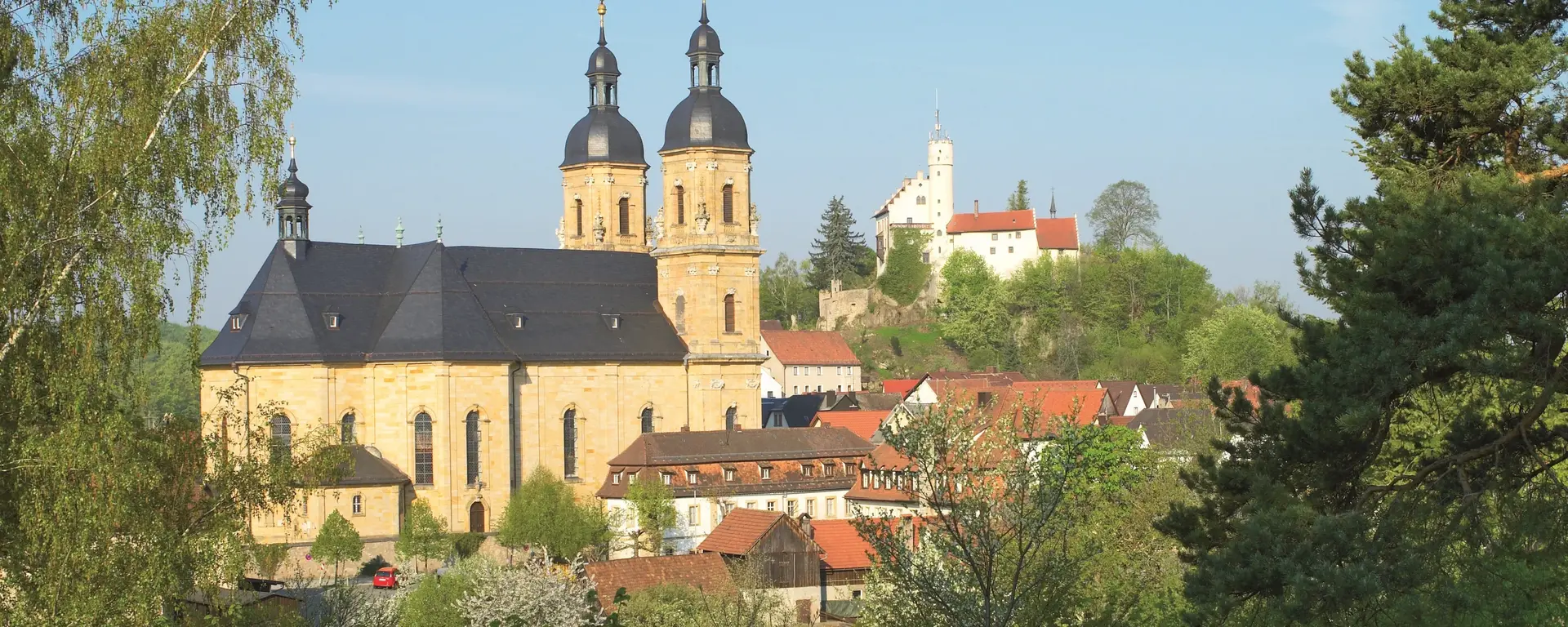 Basilika Gößweinstein - © FrankenTourismus / Andreas Hub/ Archive der Gebiete und Partner Basilika Gößweinstein in der Fränkischen Schweiz