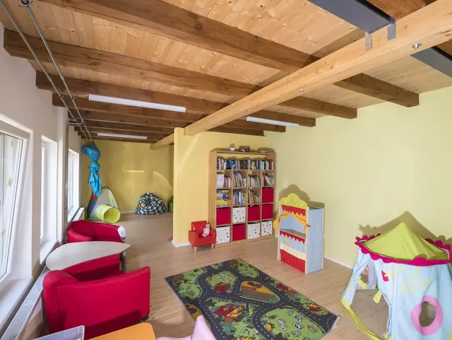 Kinderspielzimmer auf dem Kinder-Ferienhof Burmann in Haundorf Romantisches Franken.